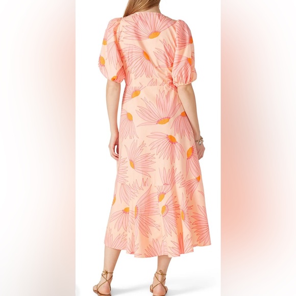 Kate Spade-Falling Flowers 100% cotton midi wrap dress.Foral print.Size 16 - Picture 12 of 12